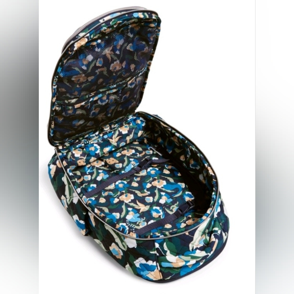 VERA BRADLEY IMMERSED BLOOMS New Without Tags Travel Backpack - Picture 7 of 10